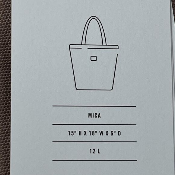 Herschel Supply Co. Mica Tote Zippered Shoulder Bag Carry All Travel Ash Rose - Picture 7 of 8